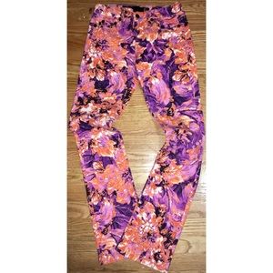 Just cavalli patterned skinny stretch jeans